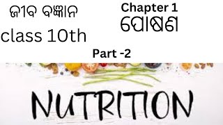 Class 10th science chapter 1NUTRITION Part2 [upl. by Krys]