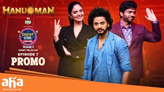 Hanuman in Comedy Stock Exchange S2Episode 7 PROMOTeja Sajja Anil Ravipudi Sreemukhi ahaVideoIN [upl. by Quartet]