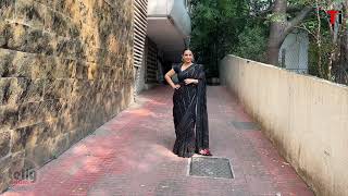 Vidya Balan Spotted In Black Saree ♥️ santacruz [upl. by Plante]