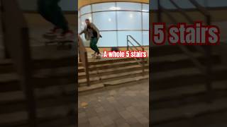 Ollieing a 5 Stair [upl. by Yliah]