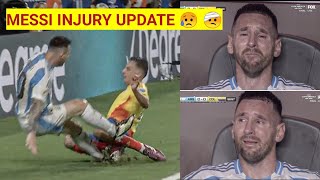 MESSI INJURY UPDATE IN COPA AMERICA FINAL 🤕 [upl. by Yoko537]