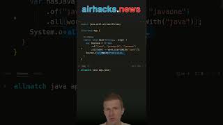 Checking Condition for all Elements with allMatch java shorts coding airhacks [upl. by Rosetta]