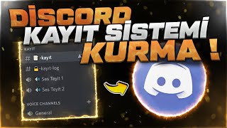 Discord Sunucusuna Kayıt Sistemi Kurma [upl. by Gomez]