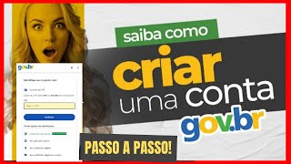 COMO CRIAR UMA CONTA GOVBR PASSO A PASSO [upl. by Cooper]