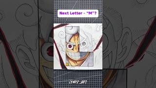 Drawing letter L  Luffy Nika Form 🔥 shorts luffy animedrawing [upl. by Zysk]