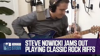 Steve Nowicki Jams Out Playing Classic Rock Guitar Riffs [upl. by Fital751]