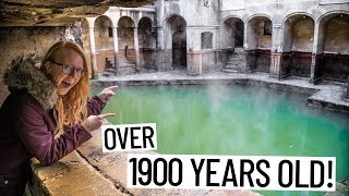 Exploring EPIC ROMAN BATH RUINS Bath England [upl. by Glynias]