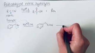 Acidcatalyzed nitrile hydrolysis [upl. by Acassej]