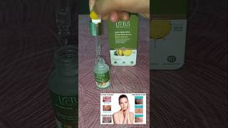 Lotus face serum review beauty tips lotusbotanicalsofficial [upl. by Alves844]