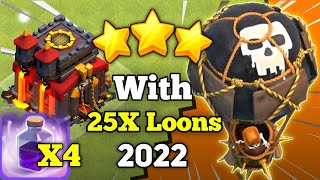 Th10 LavaLoon Attack Strategy 2022  LavaLoon  4x Rage Spell Attack Clash of Clans  MG Legend [upl. by Miett]