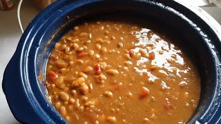 CROCKPOT SLOW COOKER COWBOY RANCH BEANS [upl. by Shlomo]