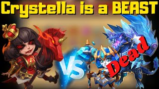 Crystella is a Beast  One Shot Master  How to kill Serratica  Castle Clash [upl. by Solita22]