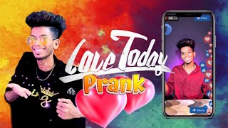 🤯📱LOVE TODAY PRANK💘on Mom🤣  Tamil Prank  Prankster surya [upl. by Persse]