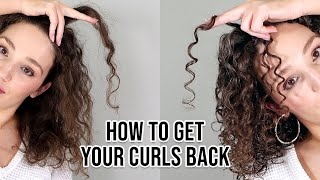 How to Get Your Curls Back  Step by Step Routine for Curlier Hair [upl. by Corneille]