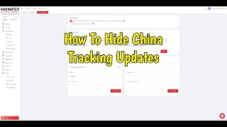 Enable Last Mile Tracking  Hide Tracking Updates Within China [upl. by Aerdnat]