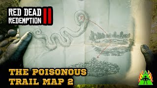 Red Dead Redemption 2  The Poisonous Trail Map 2 Treasure Location [upl. by Ellimak640]