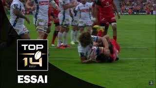 TOP 14 – Toulouse – Clermont  2211 Essai Camille GERONDEAU CLE – J25 – Saison 20152016 [upl. by Obidiah752]