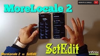 MORELOCALE 2 vs SETEDIT ITALIANO SU SMARTPHONE INFINIX [upl. by Marina]