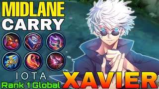 Midlane Carry Xavier Show No Mercy  Top 1 Global Xavier by I O T A  Mobile Legends [upl. by Woermer]