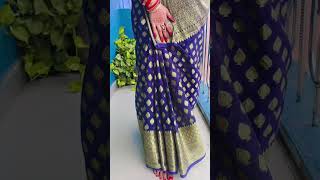 Teej look teej 2024 look banarasisaree anushkasumit shortvideo [upl. by Ainatit]