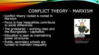 Functionalism and Conflict Theory  Education [upl. by Cletus]