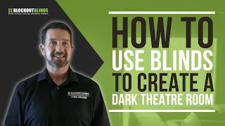 How to create a dark theatre room using blinds [upl. by Hales283]