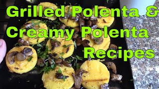 Grilled Polenta and Creamy Polenta  Appetizer Recipes [upl. by Natrav717]