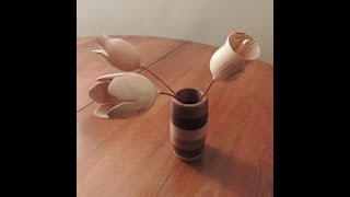 Fiore di legno 3  Wooden flower 3 [upl. by Singhal]