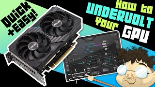 How to undervolt your GPU  EASY TUTORIAL [upl. by Ahsila314]