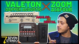 Review Valeton Dapper Mini Acoustic amp Zoom A1XFour  Analog Vs Digital Effect [upl. by Zack]