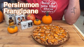 Fall Fruit amp Almond Tart Persimmon🍎X🍑 Frangipane with a hint of Orange Zest Flakey Piecrust [upl. by Asssilem]