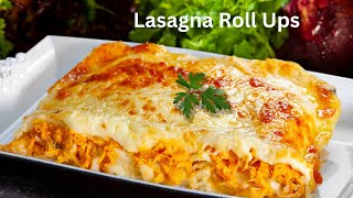 Lasagna Roll Ups Recipe  Homemade Lasagna Rolls Recipe [upl. by Johanna]