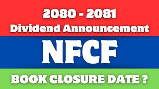 Dividend Announcement of Nabil Flexi Cap Fund  Fiscal Year 208081  Book Closure Date [upl. by Koerlin653]