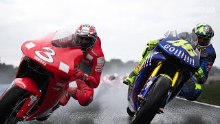 Max Biaggi vs Valentino Rossi best moments epic battle Philip island Motogp [upl. by Ahsenwahs149]