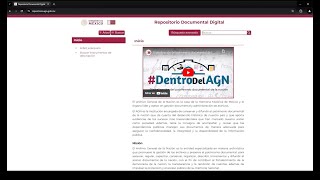 Repositorio Documental Digital del AGN – Búsqueda avanzada – Tutorial [upl. by Wadell]