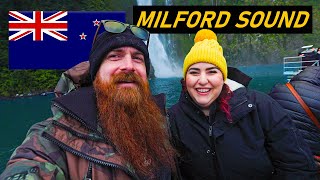 New Zealand Road Trip Milford Sound Wet amp Wild Cruise Waterfalls everywhere [upl. by Etnomal824]