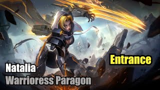 Natalia Warrioress Paragon Skin Collector Entrance Upscale 4K Mobile Legends MOBILELEGENDS [upl. by Namref]