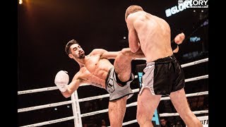 Free Fight GLORY 65s Josh Jauncey vs Johan Tkac [upl. by Anowahs]