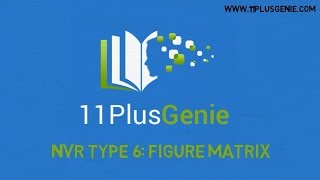 11 Plus Genie Nonverbal Reasoning – NVR Type 6 Figure matrix [upl. by Rehprotsirhc198]