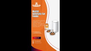 ROJECO Automatic Cat Feeder Review Smart Pet Feeding Made Easy [upl. by Ailee934]