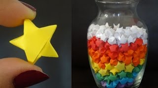 How to make lucky paper stars [upl. by Introk]