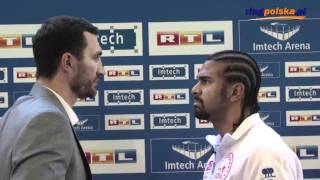 Wladimir Klitschko  David Haye Staredown Hamburg 09052011 [upl. by Aicitel497]