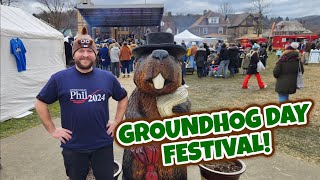 Groundhog Day Festival  Punxsutawney PA [upl. by Ardnusal]