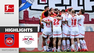 OpendaStrike Makes The Difference  1 FC Heidenheim 1846  RB Leipzig 01  Highlights  MD 6 [upl. by Idaline713]