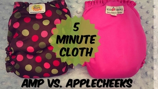 Applecheeks amp AMP Cloth Diaper ReviewComparison [upl. by Miof Mela]