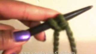 Tutorial How to Knit a Funky Zig Zag Scarf [upl. by Ayamat]