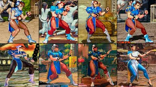 Evolution of CHUNLI in Street FIghter Games  2K 60FPS [upl. by Anayhd380]