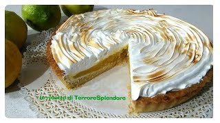 Crostata con curd al limone e meringa italiana  Lemon Meringue Pie [upl. by Chloette82]