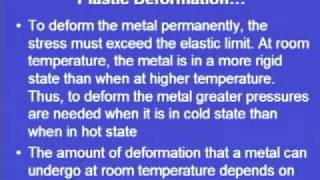 Mod1 Lec4 Metal Forming  Fundamentals [upl. by Huntington]