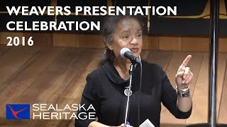 Presentation on Chilkat and Ravenstail Weaving Celebration 2016  Sealaska Heritage [upl. by Nadine]